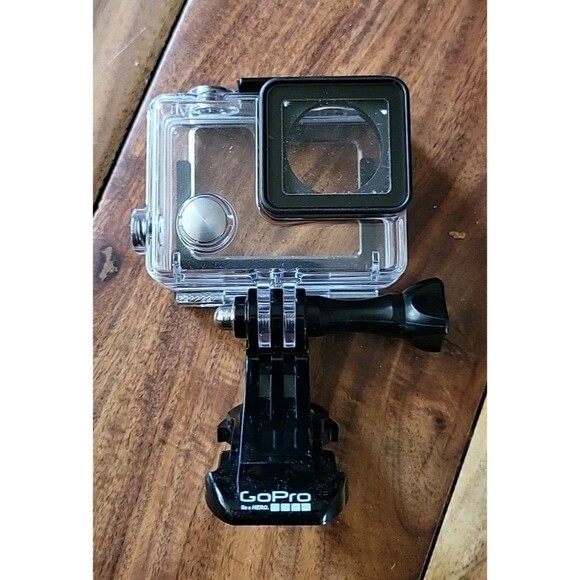 Genuine GoPro Hero 4,3,3+ waterproof housing case with Skeleton Door J BRACKET - Picture 1 of 15